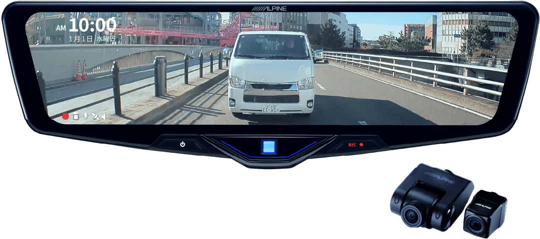 ドライブレコーダー搭載 12型デジタルミラー［車外用リアカメラ］ DVR