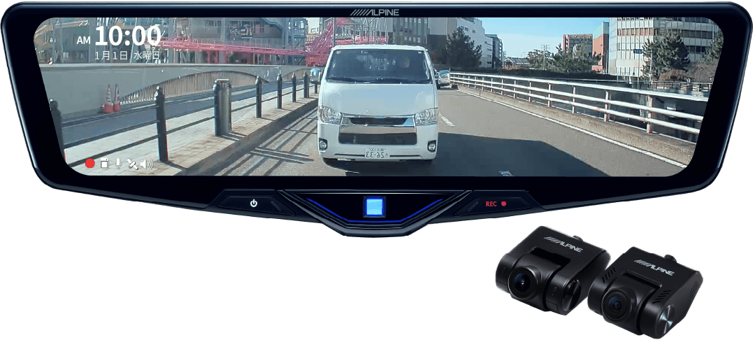 ドライブレコーダー搭載 12型デジタルミラー［車内用リアカメラ］ DVR