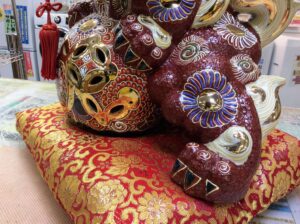 九谷焼｜ 剣獅子 置物 買取しました｜愛品館千葉店 | リサイクル