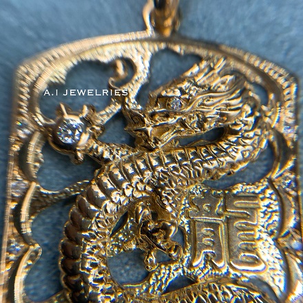 K18 ドラゴン 龍 dragon pendant ペンダント 特大 品番 GS-322 商品