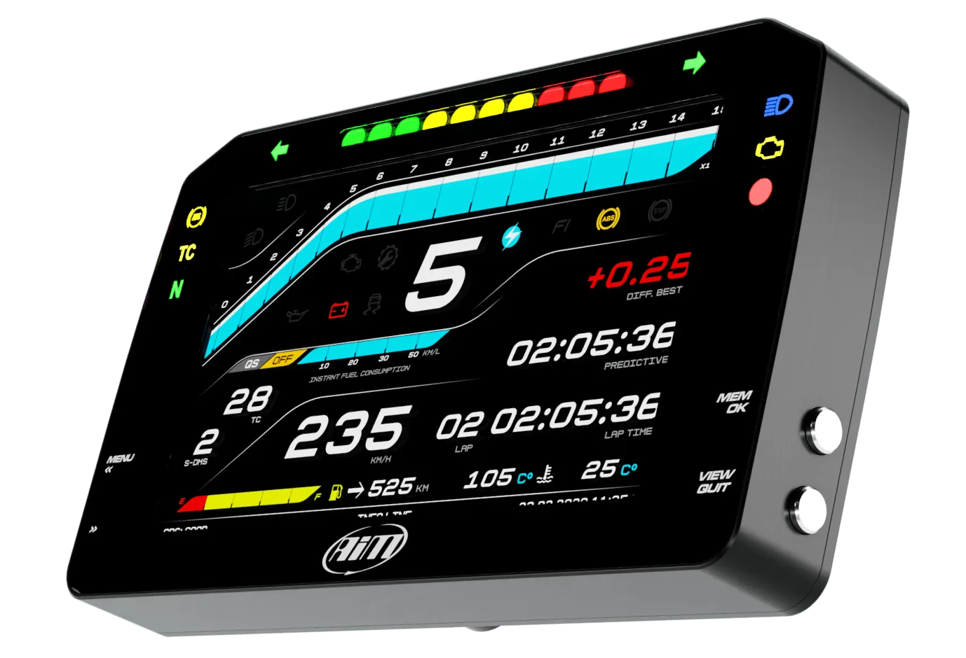 MXPS Plug & Play Suzuki GSX-R Dash Logger - Aim Technologies