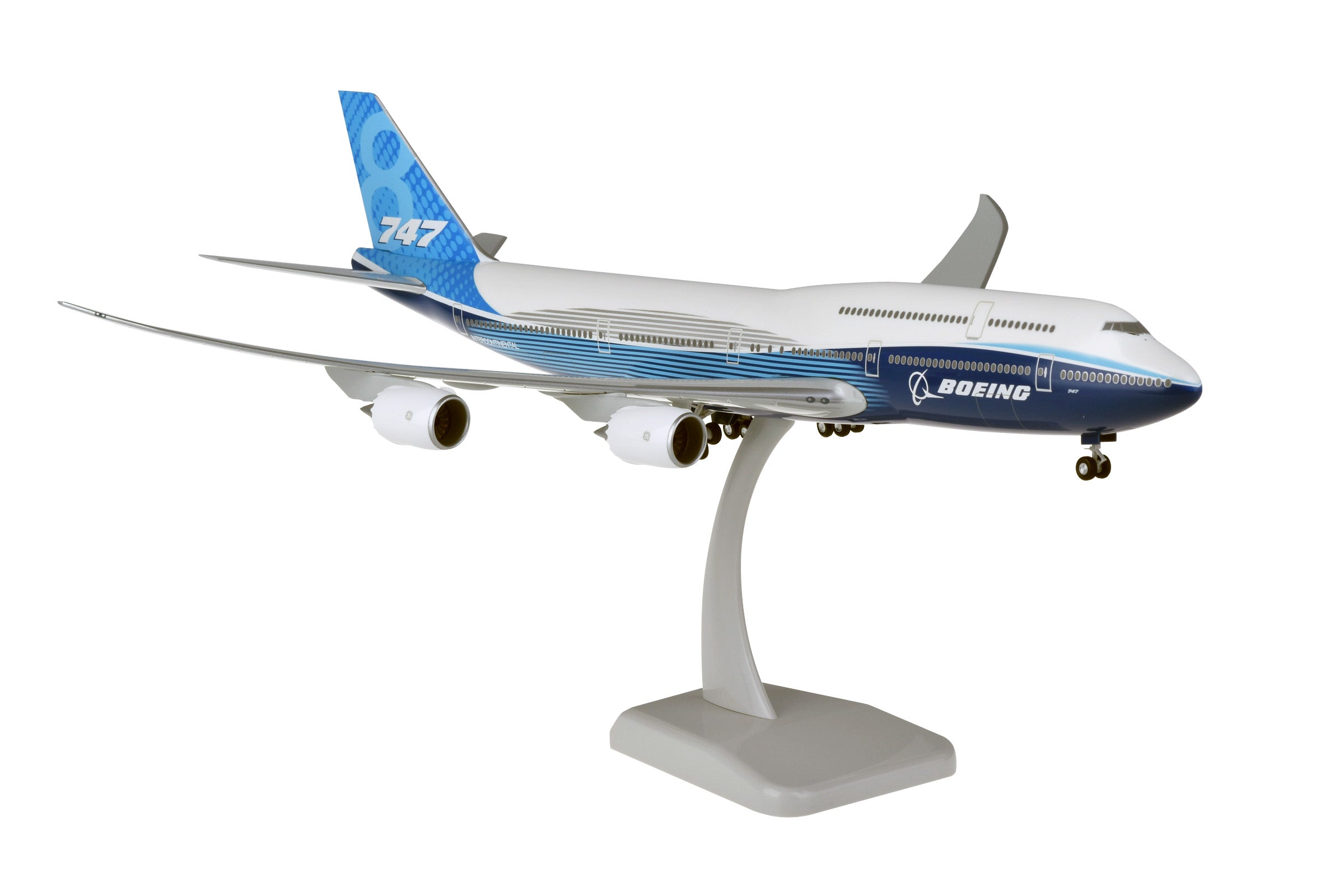 Hogan Boeing House Colors Boeing 747-8 Blue 1/200 Aircraft Scale