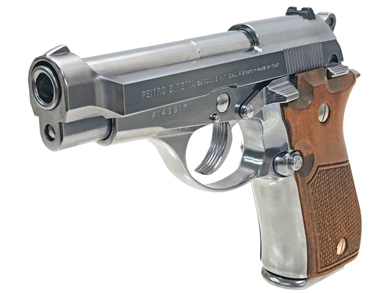 マルシン] ベレッタ M84 X-PFC ハーフチェッカー 木製グリップ 完成品