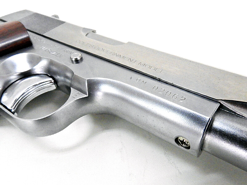 マルゼン] コルト ガバメント ステンレスカスタム 紫檀材ローズウッド