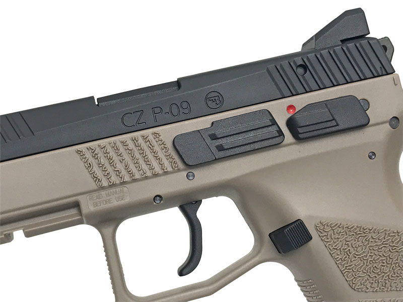 Carbon8] CZ P09 TAN タンカラーCO2 ガス ブローバック ガスガン 新型