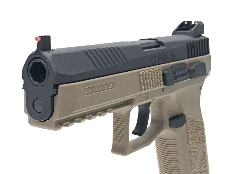 Carbon8] CZ P09 TAN タンカラーCO2 ガス ブローバック ガスガン 新型