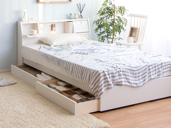 モダンベッド PRIVEE(プリヴェ) 【ダブル】 マットレスなし | 家具