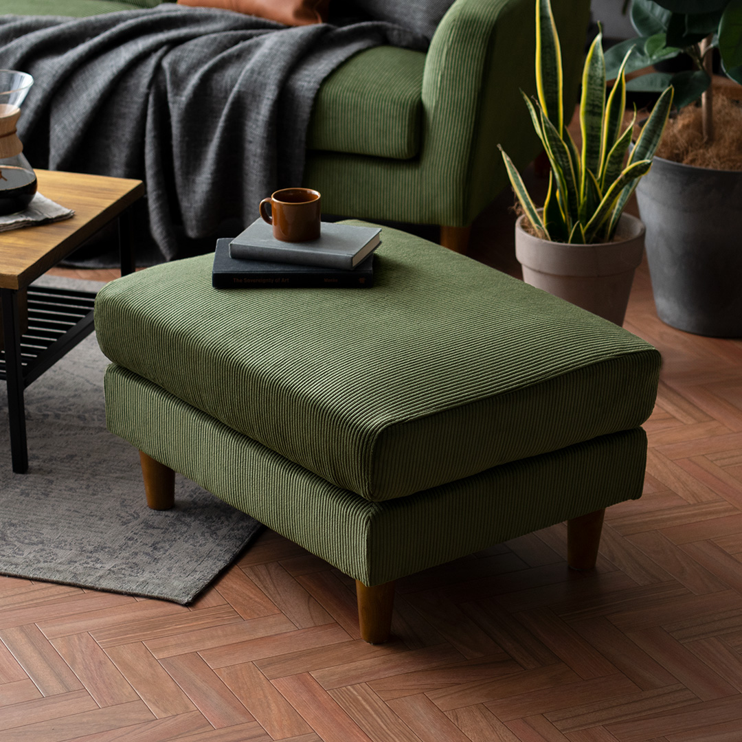 オットマン スツール 足置き コーデュロイ LAURU | 家具・インテリア