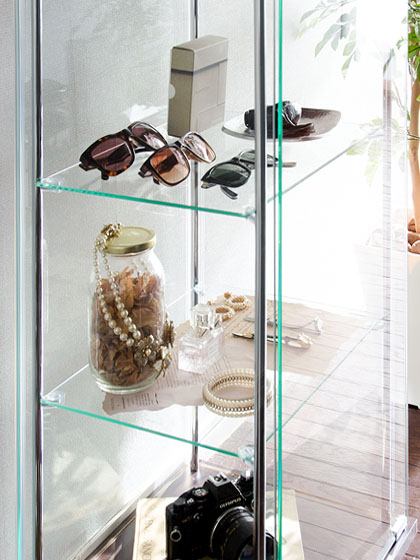 Alexis〔アレクシス〕4段背面ガラスタイプ通販 | 家具・インテリア通販