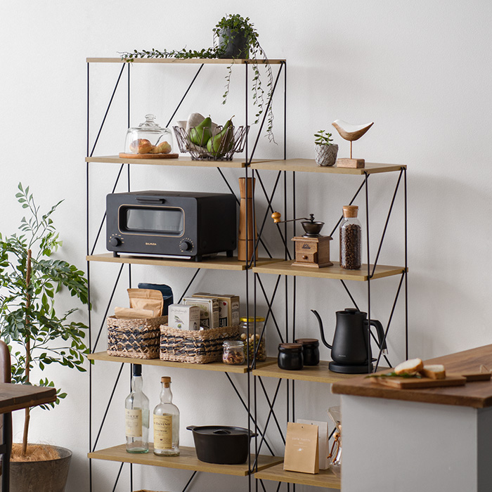 簡単組み立てワイヤーラックEzbo(イジボ) 幅40cm 2段タイプ | 家具