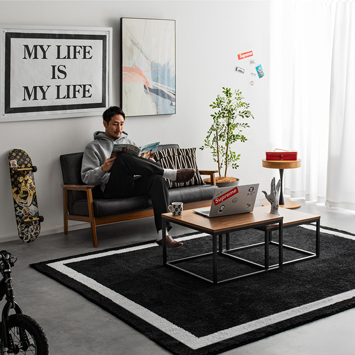 ストリート系ラグ FLEX RUG.(フレックスラグ)190×190cm | 家具