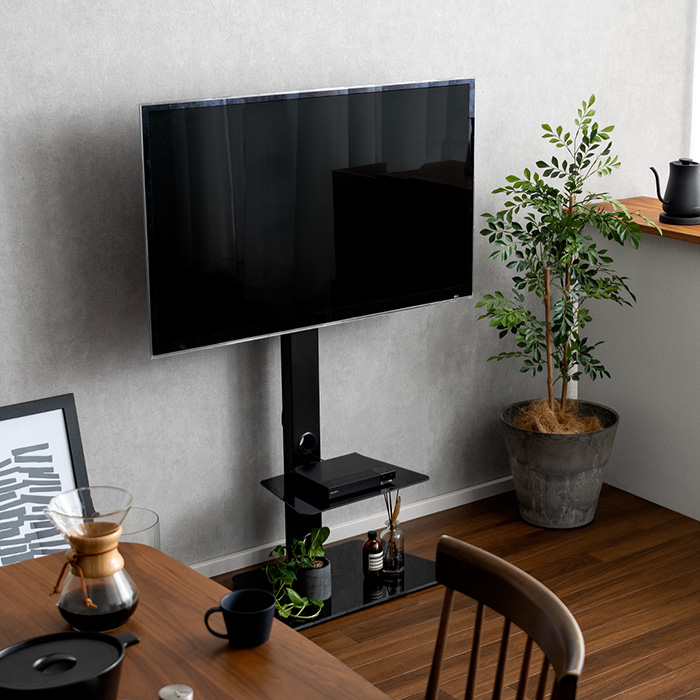 壁寄せテレビスタンド Varial(バリアル) 2段棚タイプ | 家具