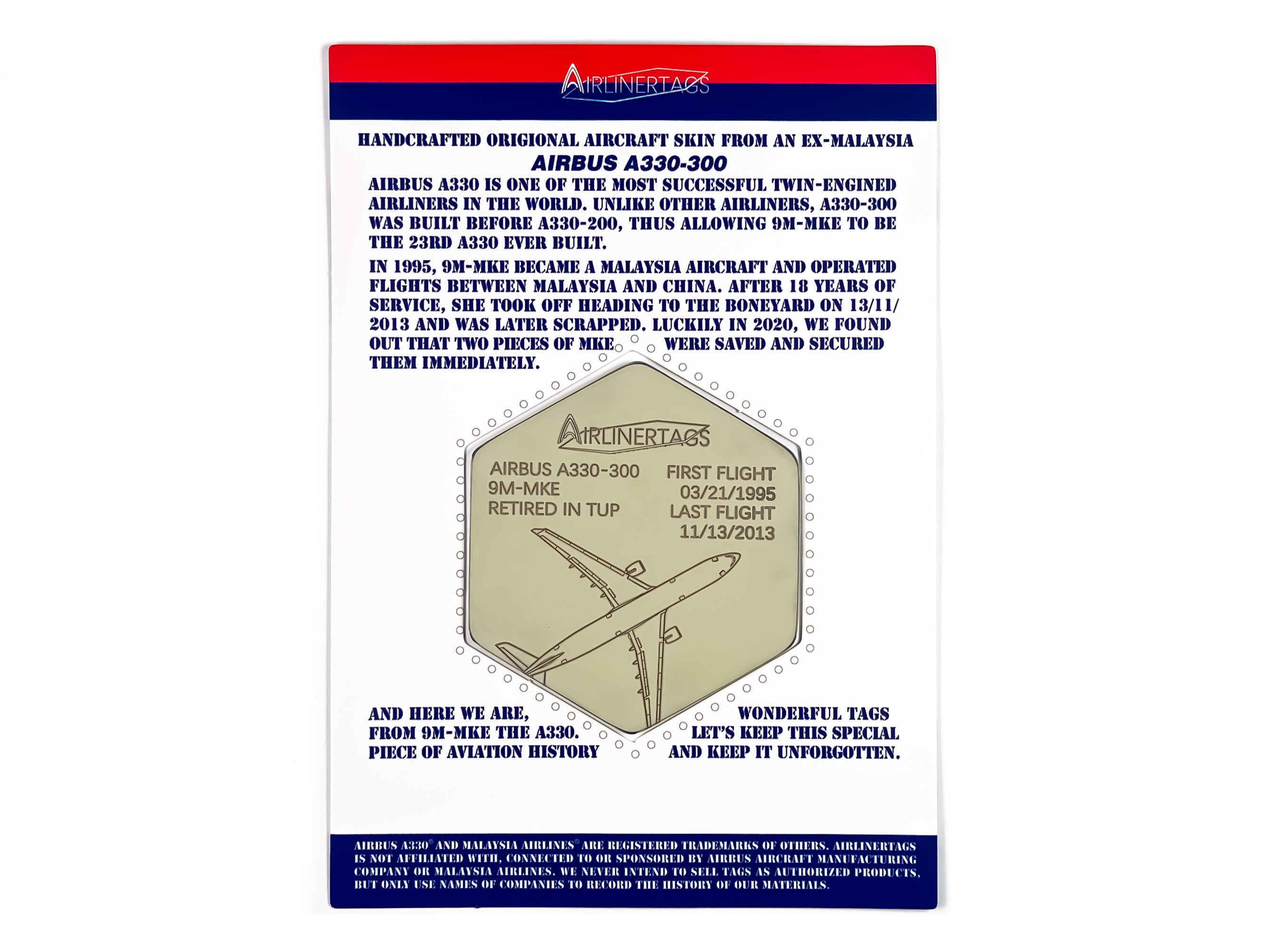 Airbus A330-300 ex-9M-MKE --- Airlinertags
