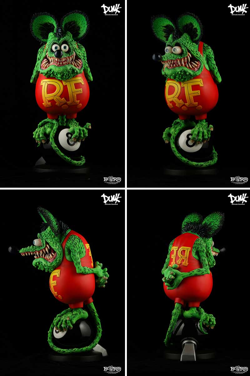 ASTRO ZOMBIES | DUNK ソフビ製塗装済完成品 RAT FINK 8 BALL EDITION