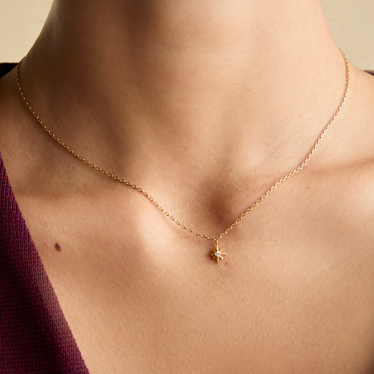 Twlight Star Gold Pendant Necklace | Astrid & Miyu