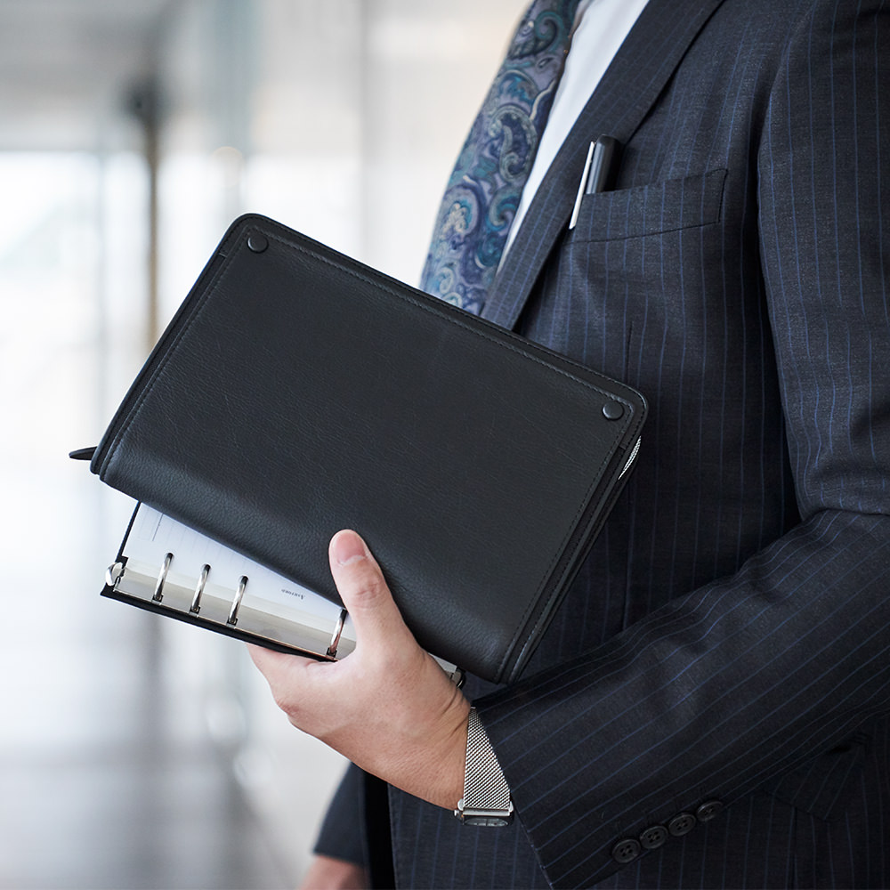 レーニエクラッチジャケットBIBLEzip25mmリフィルパッド[7711