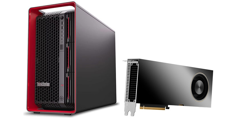 NVIDIA A800 40GB Activeを搭載した、AI向けLenovo社製ワーク