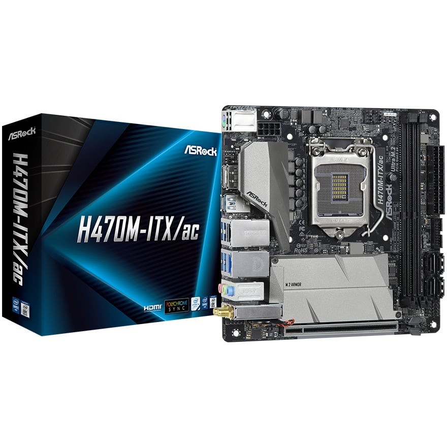 H470M-ITX/ac | ASRock マザーボード Intel H470チップセット | 株式