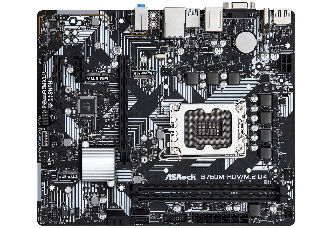 B760M-HDV/M.2 D4 | ASRock マザーボード Intel B760チップセット
