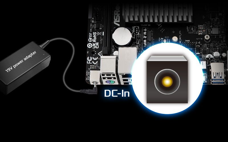 N100DC-ITX メモリ8G 電源付き N100DC-ITX | ASRock マザーボード Intel CPUオンボード | 株式会社アスク