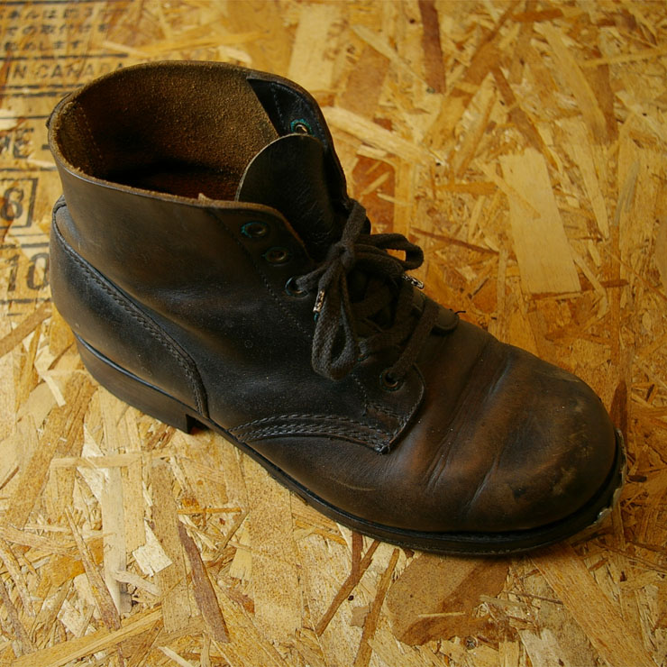 70s-80s米軍U.S.NAVYセーフティスチールトゥ・チャッカブーツ|27.5cm