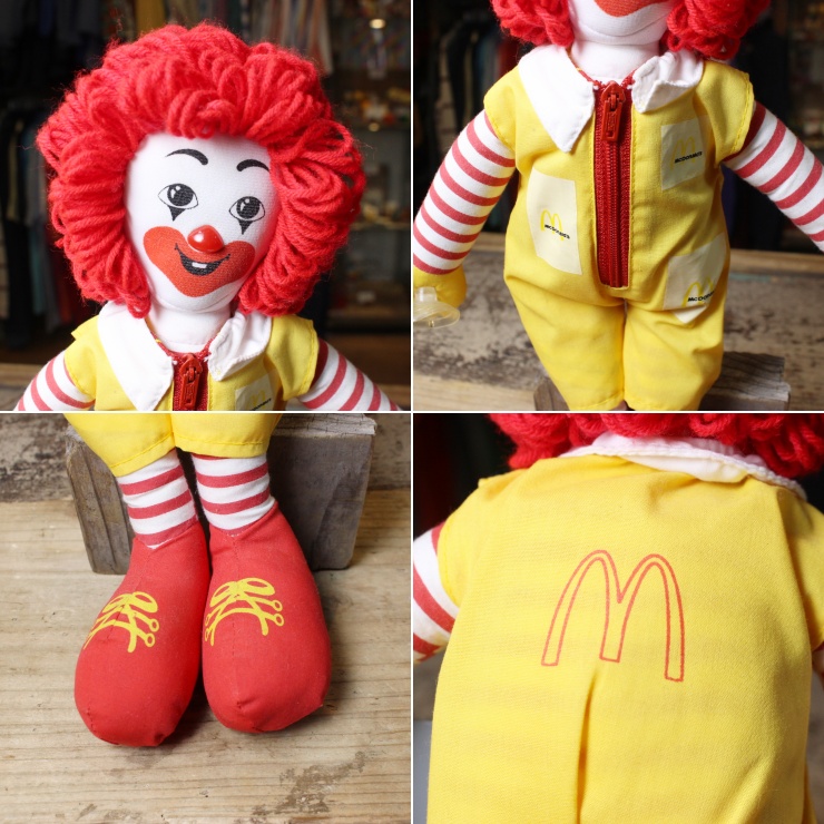マクドナルド McDonald's ドナルド 吸盤 ぬいぐるみ 人形 ミールトイ