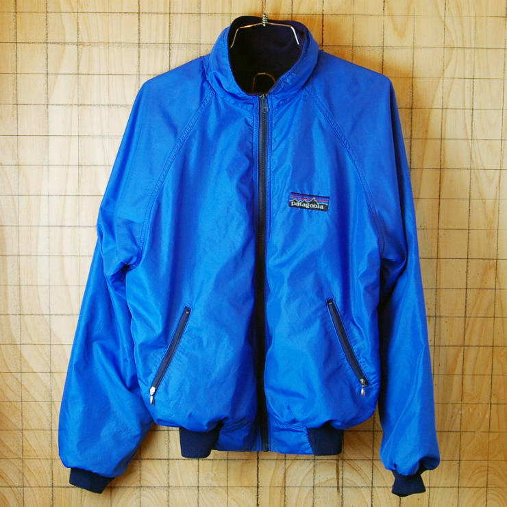 patagonia】USA古着80sパタゴニアデカタグ-ブルー(青)アウトドア-裏地