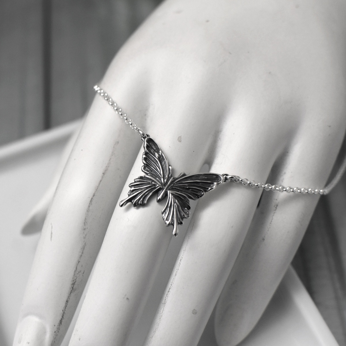 アゲハ 蝶 デザイン シルバー925 ネックレス 両吊り【Ageha|アゲハ】 Ageha