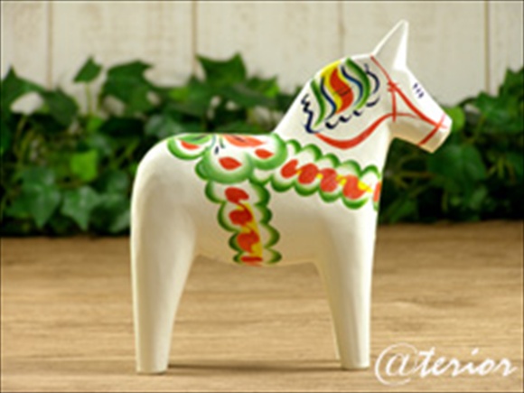 ダーラナホース ホワイト/Nils Olsson/ニルス オルソン XSサイズ(5cm