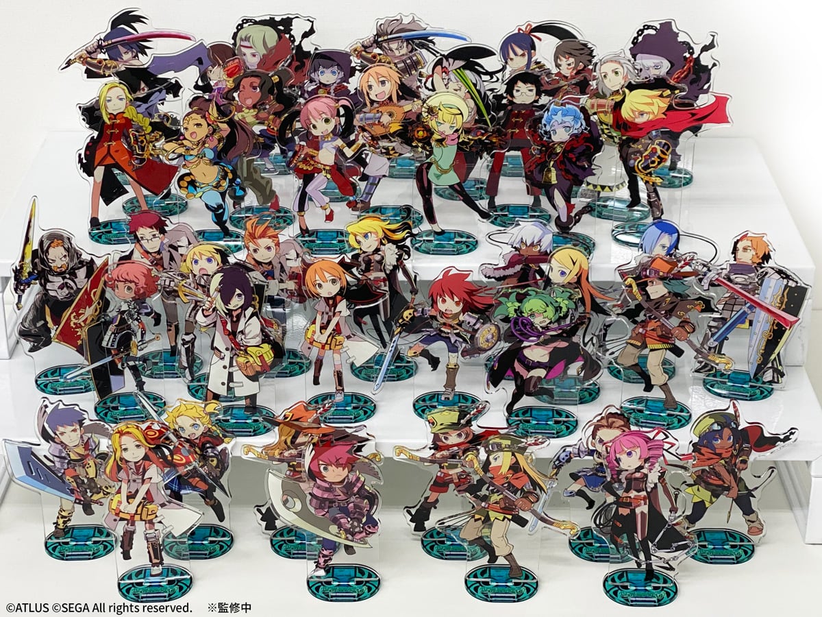 全412種！『世界樹の迷宮』シリーズのアクリルスタンドの再受注が決定