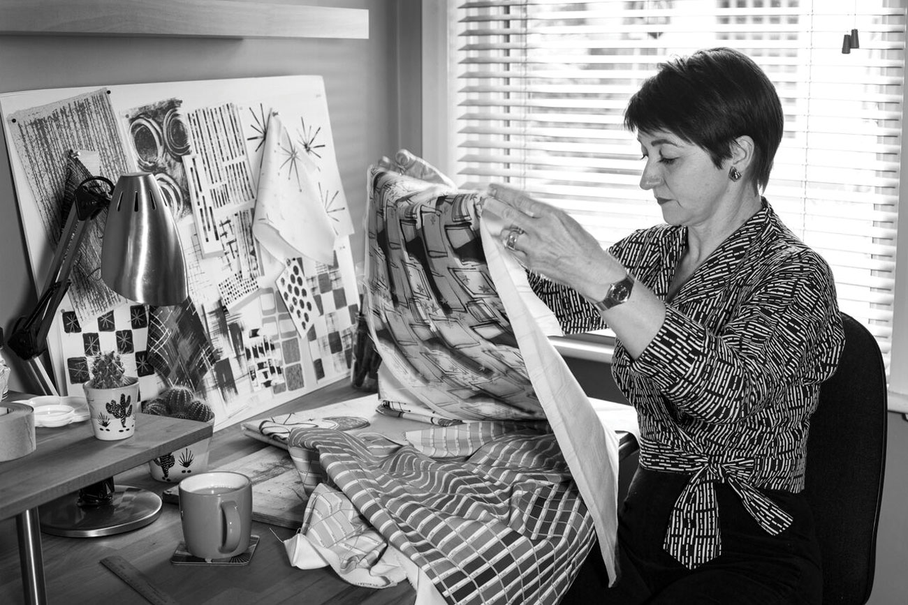 Textile Twist: A Modern Artist Crafts Midcentury Fabric Designs