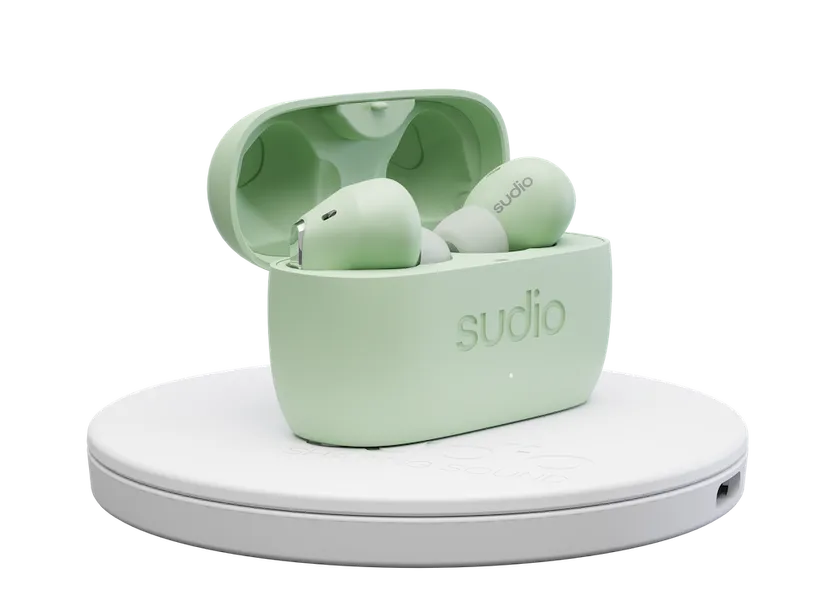 送料無料]SUDIO E2 ワイヤレスイヤホン ライトグリーン スーディオ