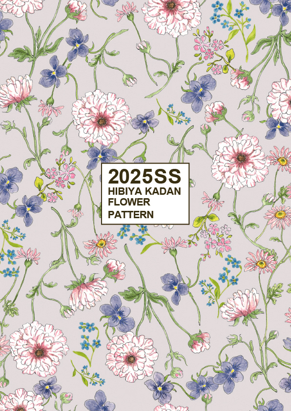 フラワーグラフィックサービス「花屋さんのお花柄」から 「2025年SS