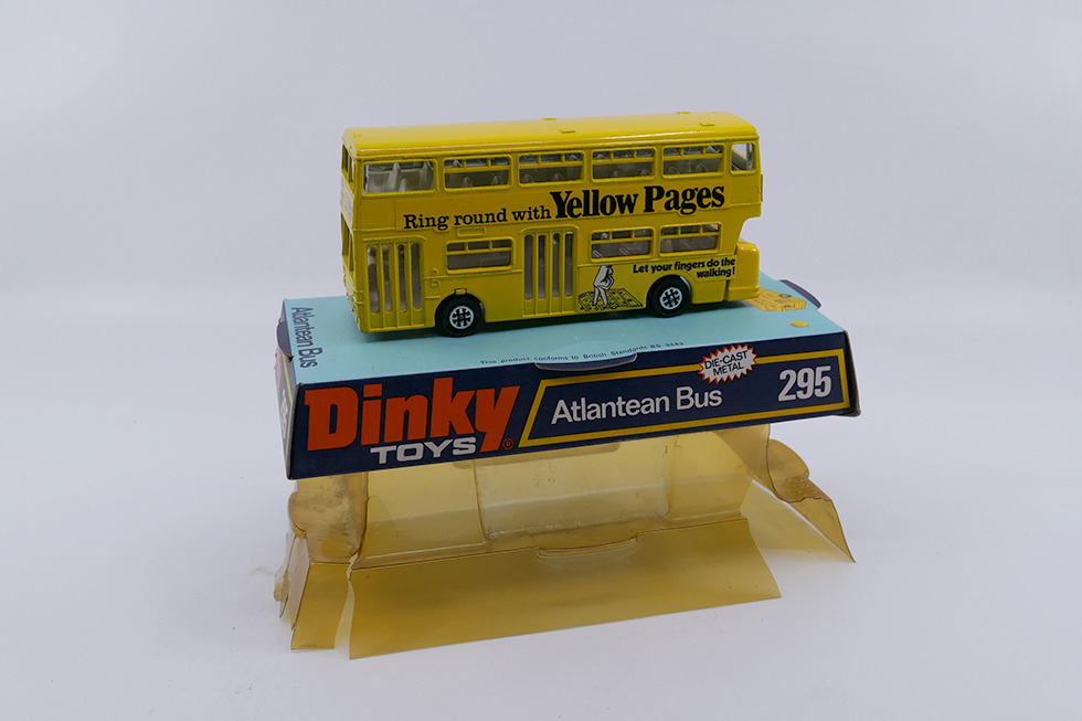 Dinky Toys GB Leyland Atlantean bus Yellow pages