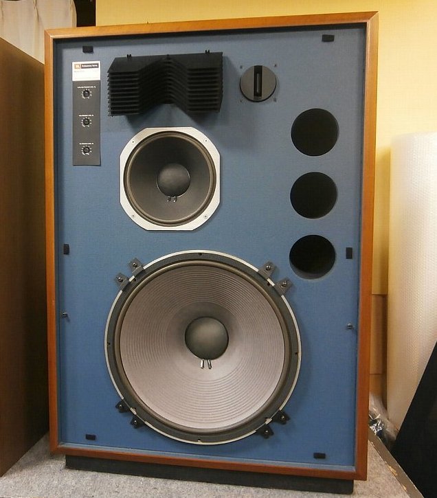 JBL 4345 グリルエンブレム サランネット・ロゴプレート2枚＋新品金具4