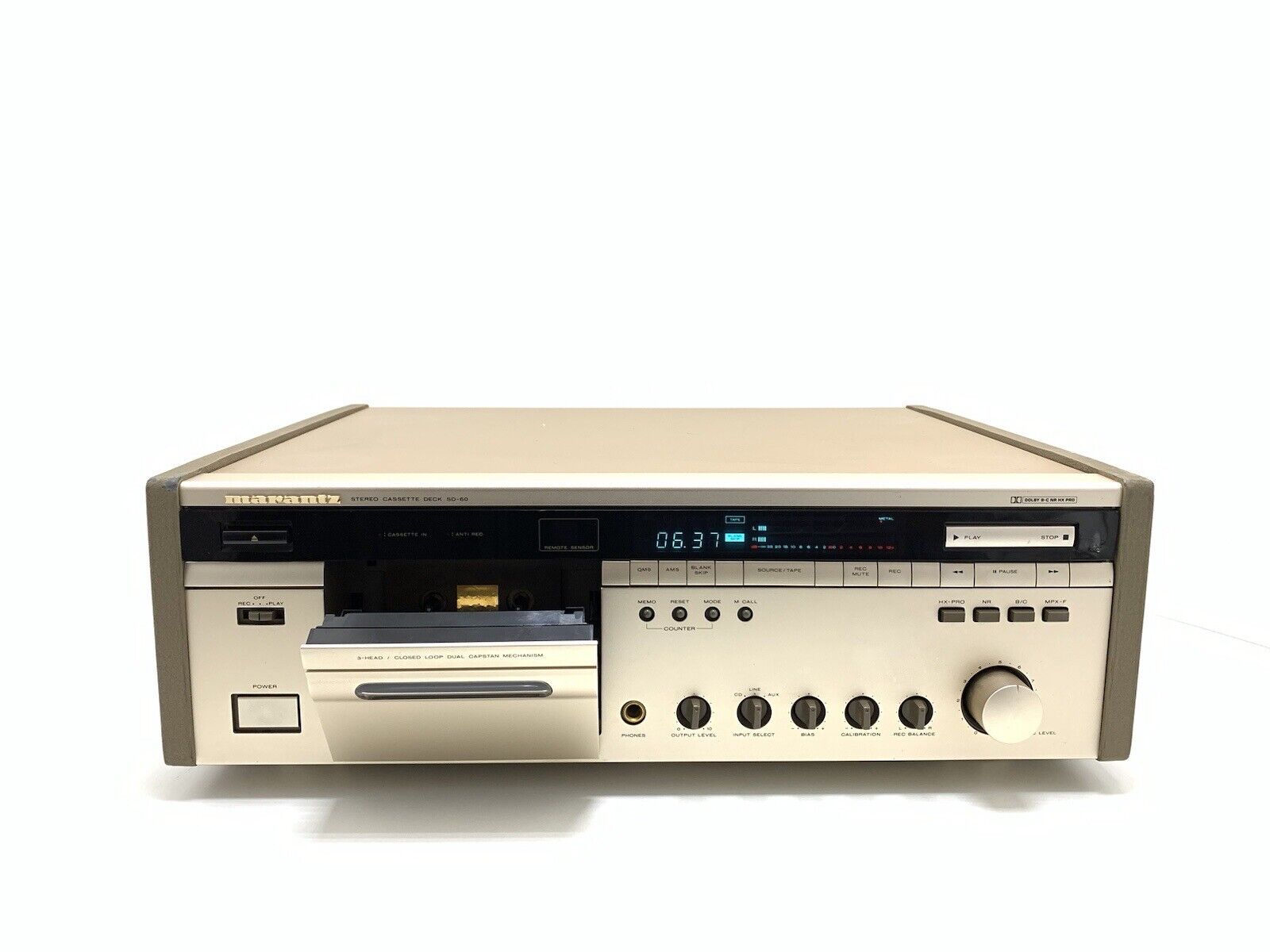 MARANTZ SD 60 Stereo Cassette Deck 3Head HXPro Vintage 1989 HiEnd