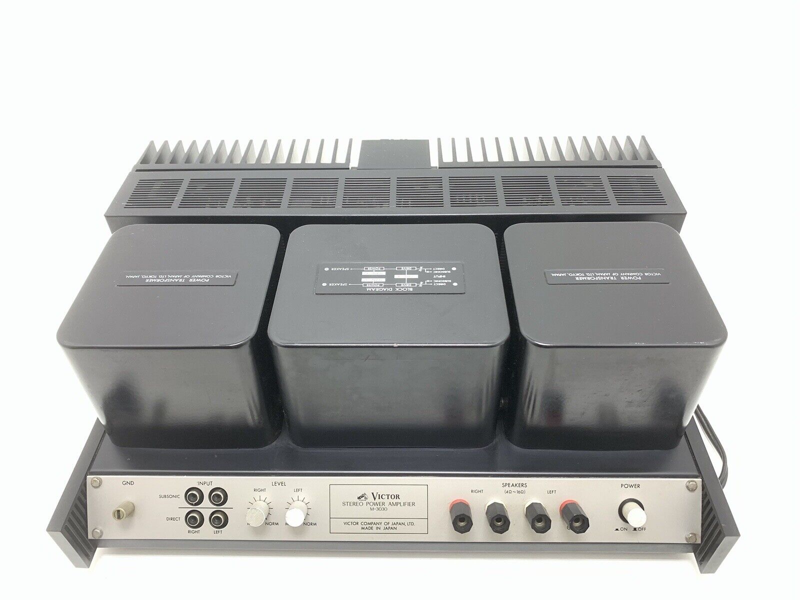 JVC VICTOR M-3030 Stereo Power Amplifier 200W RMS Vintage 1977