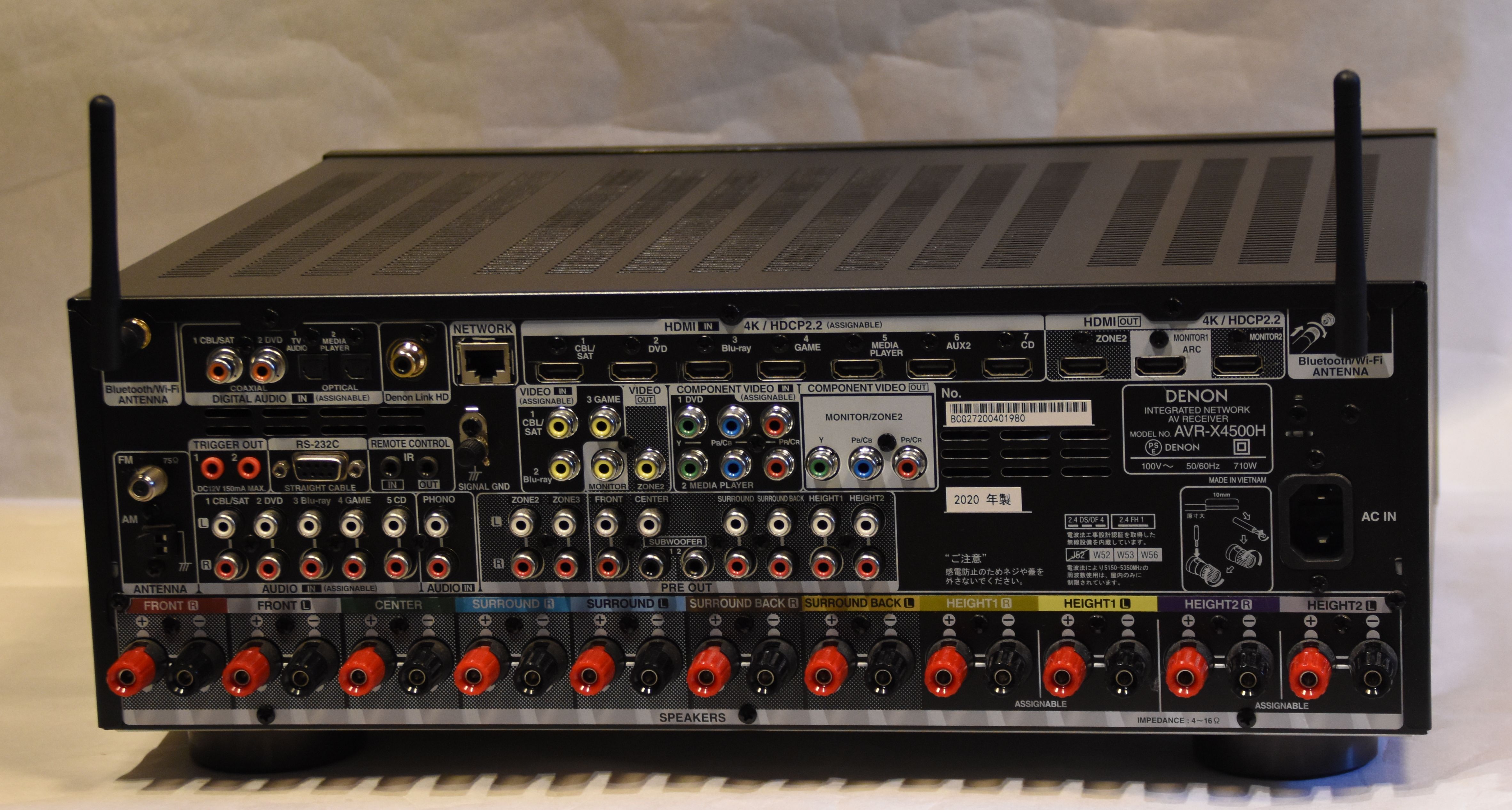 DENON AVR-X4500H/中古品/AVセンター オーディオ、ホームシアターの