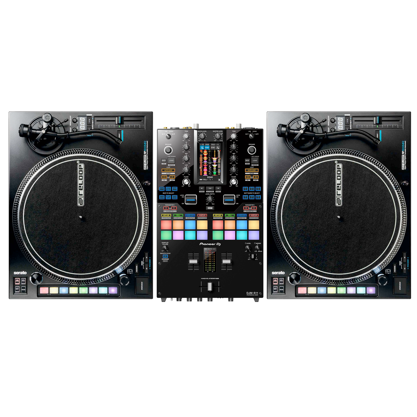 Pioneer-DJM-S11-Reloop-RP-8000