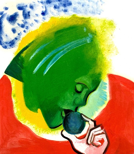 油絵現代アートS 作者あんどうまさひろ油彩画