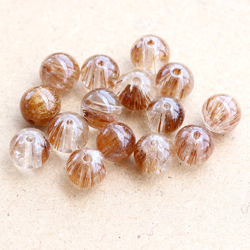 ゆうパケット対応可】ブラウンルチルクォーツキャッツアイAAAAA6.5