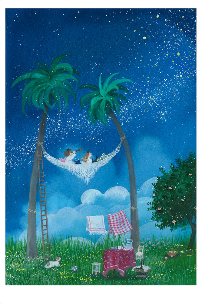 横山真弥 絵画(版画/アーカイバル) 不思議な夜 7807|アート＆フレーム