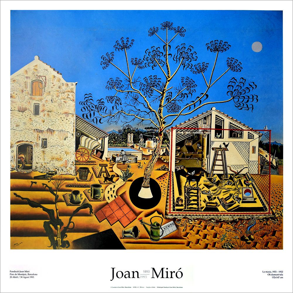 ジョアン・ミロ ポスター 額付き Joan Miro ジョアンミロ ポスター