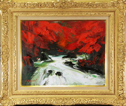 葛西四雄 「奥入瀬」 油彩6号｜【Arts Ship】のむら画廊