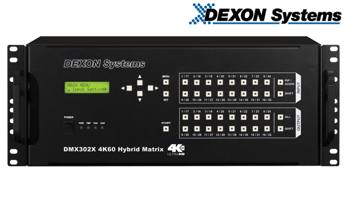 DMX300x - 4K@60対応 モジュラー型シームレスマトリクススイッチャー