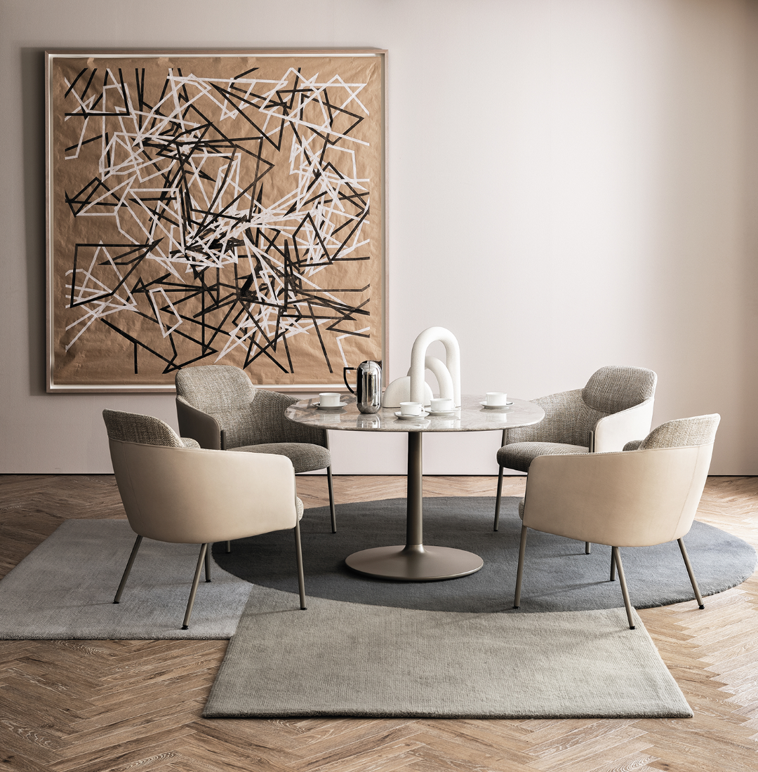 □arflex□WOODLINE ラウンジチェア ソファ モダン マルコザヌーゾ