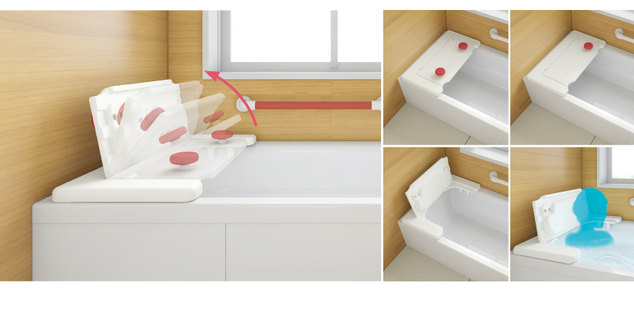 バスボード H-S / H-L はねあげくん | 【安寿】の介護用品 | アロン化成