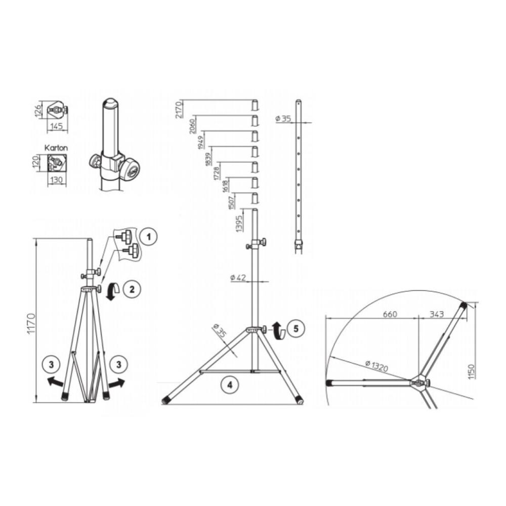スピーカースタンド（21460）の製品詳細｜映像音響テクニカル