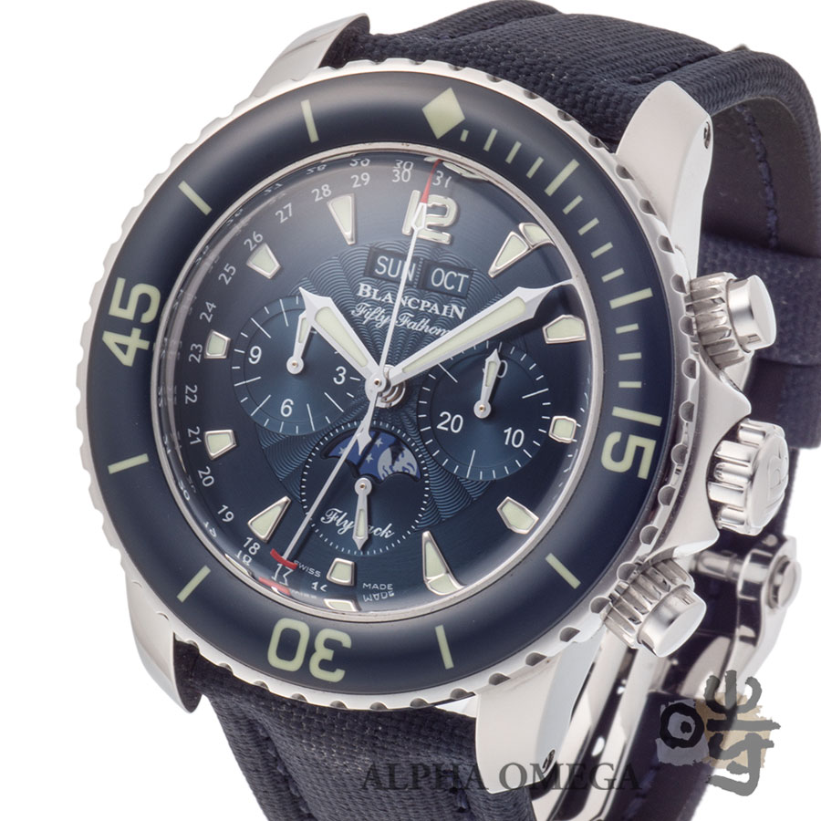 ブランパン フィフティ ファゾムス フライバッククロノグラフ