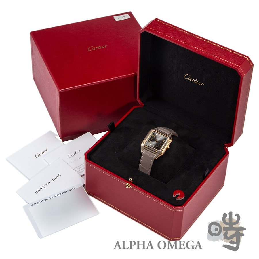 カルティエ サントス デュモン LM グレーラッカー[WGSA0097